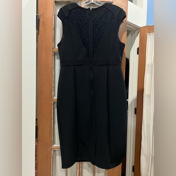 Adrianna Papell empire waist sheath dress with embroidered detail. Size 12. - Picture 3 of 7